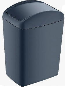 Відро для сміття TURAN PLASTIK Soft 212х288х415 мм 20 л антрацит TRN-189-04-EP